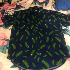 Pickle Rick Button U.P.